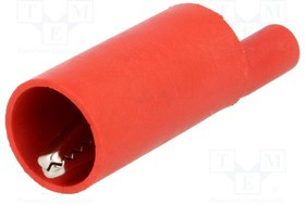 PJ5030-R, Зажим "крокодил", 10А, красный, 4мм