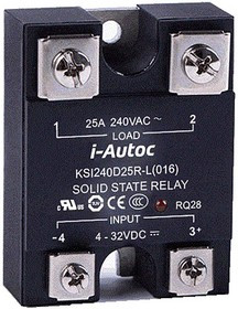 KSI240D25-L, KSI Series Solid State Relay, 25 A Load, Panel Mount, 280 V ac Load, 32 V dc Control