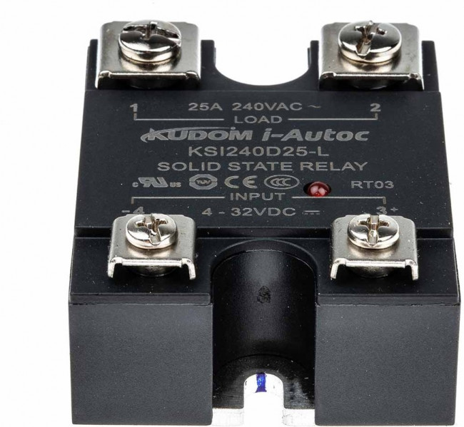 KSI240D25-L, KSI Series Solid State Relay, 25 A Load, Panel Mount, 280 V ac Load, 32 V dc Control