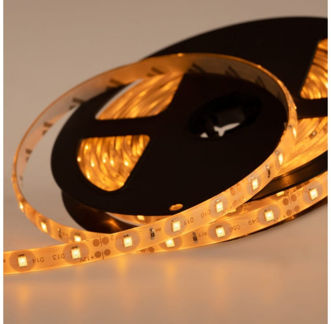 Светодиодная лента LED силикон 5м, 12В, 8 мм, IP65, SMD 2835, 60 LED/m, свет желтый 141-352 Светодиодная лента LED силикон 5м, 12В, 8 мм, IP65, SMD 2835, 60 LED/m, свет желтый 141-352
