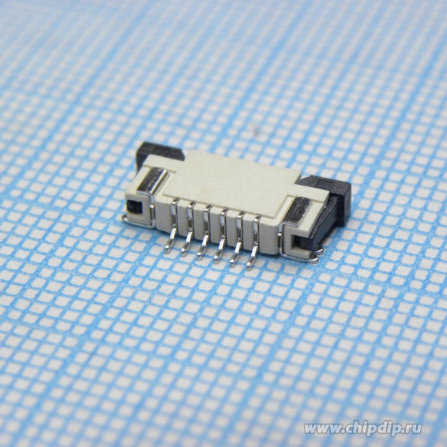 KLS1-240D-2.0-06-T-L, (FPA-WZB-06 1.0 мм), Разъем для плоского шлейфа