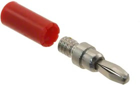 108-1002-001, Test Plugs &amp; Test Jacks BANANA PLUG RED