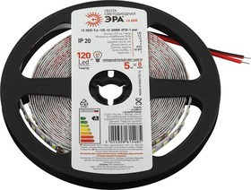 Светодиодная лента ЭРА LS2835 9,6-120-12-6000K-IP20-1 year белая 5м Б0053969 Светодиодная лента ЭРА LS2835 9,6-120-12-6000K-IP20-1 year белая 5м Б0053969