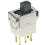 ES02MSABE, Переключатель: движковый, Пол: 2, SPDT, 0,4A/20ВAC, 0,4A/20ВDC