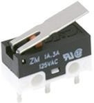 ZMCJM9L0L, Switch Snap Action N.O./N.C. SPDT Leaf Lever 0.2A 125VAC 60VDC 1.47N Thru-Hole PC Pins Bulk