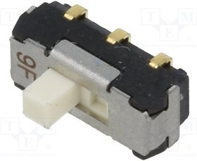 CL-SB-22A-02, Переключатель: движковый, Пол: 2, DPDT, 0,2A/12ВDC, ON-ON, -40-85°C
