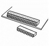 71607-306LF, Dubox Series Right Angle Surface Mount PCB Socket, 6-Contact, 1-Row, 2.54mm Pitch 71607-306LF, Dubox Series Right Angle Surface Mount PCB Socket, 6-Contact, 1-Row, 2.54mm Pitch
