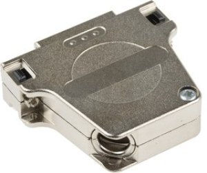 1419728, DSSC Series Die Cast Zinc Right Angle D Sub Backshell, 25 Way, Strain Relief