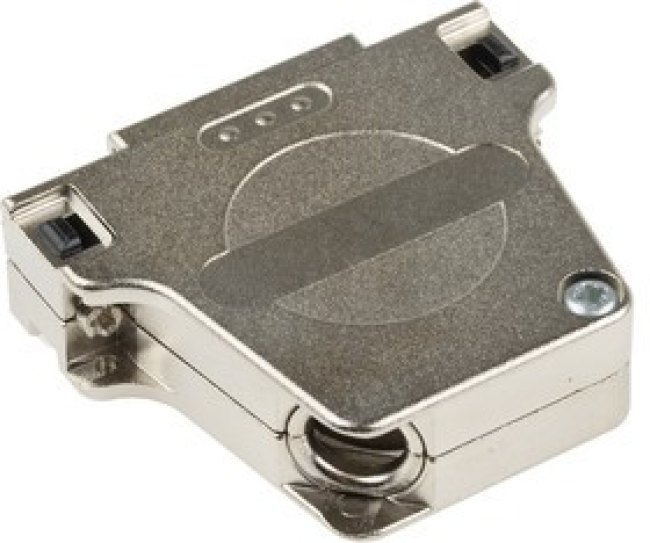 1419728, DSSC Series Die Cast Zinc Right Angle D Sub Backshell, 25 Way, Strain Relief 1419728, DSSC Series Die Cast Zinc Right Angle D Sub Backshell, 25 Way, Strain Relief