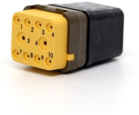 DMC-M99-10BN, Rectangular MIL Spec Connectors DMC INS S 10C 8#20 2#16 N LC