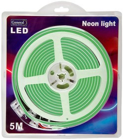 General Лента Светодиодная Гибкий Неон 5 метров 9,6Вт 12В SMD2835 6мм 600 диодов IP67 Зеленый 512411 GLS-2835-120-9. 6-12-NL-IP67-G General Лента Светодиодная Гибкий Неон 5 метров 9,6Вт 12В SMD2835 6мм 600 диодов IP67 Зеленый 512411 GLS-2835-120-9. 6-12-NL-IP67-G