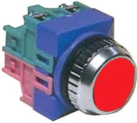 CK-25P12/R, Кнопка на блок без фиксации ON-OFF/OFF-ON красная