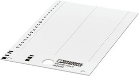 Табличка фиксируемая UniSheet US-EMP (44X7) 40 элементов, 44x7mm, белая