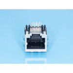 TJ16S-8P8C, Разъем RJ-45 на плату, 8P8C, тип 16, экранированный
