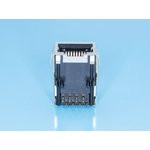 TJ16S-8P8C, Разъем RJ-45 на плату, 8P8C, тип 16, экранированный