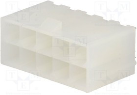 N42GP-10, Гнездо, провод-плата, "папа", N42G, 4,2мм, PIN: 10, THT, 600В, 9А N42GP-10, Гнездо, провод-плата, "папа", N42G, 4,2мм, PIN: 10, THT, 600В, 9А