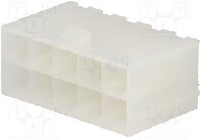 N42GP-10, Гнездо, провод-плата, "папа", N42G, 4,2мм, PIN: 10, THT, 600В, 9А