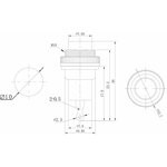 36-3333, Выключатель-кнопка металл 220V 2А (2с) OFF-(ON) ø10.2 зеленая Mini (RWD-213) 36-3333, Выключатель-кнопка металл 220V 2А (2с) OFF-(ON) ø10.2 зеленая Mini (RWD-213)