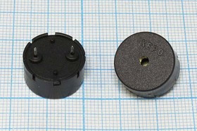 Излучатель звука пьезокерамический без генератора (1~25)В, 17x9мм ,Резонанс 2кГц, зп 17x 9\1~25\\ 2,