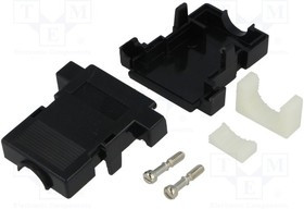 CCOV15-SN-BK, Корпус: для разъемов D-Sub, D-Sub 15pin, D-Sub HD 26pin, прямой