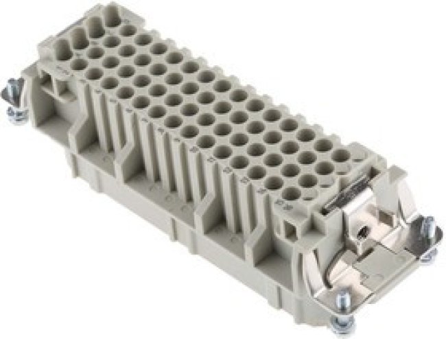 0921064310102, Han D Series size 24 B Connector Insert, Female, 64 Way, 10A, 250 V