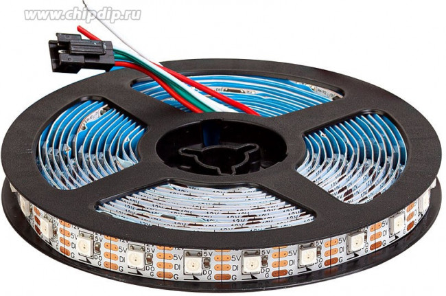 ML-R60-5050RGB-INK1003-S, Cветодиодная лента, RGB, бегущая волна, 12В, 60д/м, 9.6Вт/м, IP20, 12.2мм, 1м MAKSILED