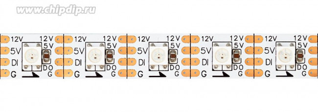 ML-R60-5050RGB-INK1003-S, Cветодиодная лента, RGB, бегущая волна, 12В, 60д/м, 9.6Вт/м, IP20, 12.2мм, 1м MAKSILED