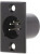 FC6176, Гнездо, XLR, "папа", PIN: 5, на панель,винтами, пайка, черный