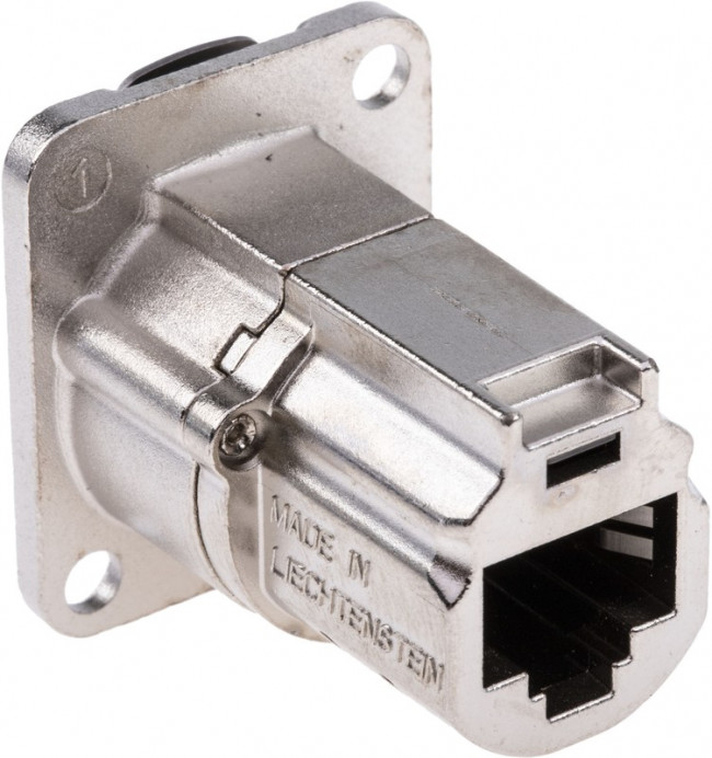 Neutrik NE8FDX-P6 панельный двухсторонний разъем RJ45 для CAT6a (не совместим с CAT6) Neutrik NE8FDX-P6 панельный двухсторонний разъем RJ45 для CAT6a (не совместим с CAT6)