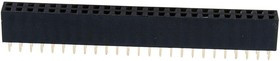 PBD-50 (DS1023-2x25), Гнездо на плату 2.54мм 2х25pin прямое