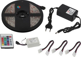 ЭРА Комплект светодиодной ленты 5050kit-14,4-60- 12-IP65-RGB-5m Б0043070