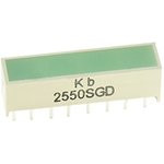 KB-2550SGD, Световая полоса зеленая 20x5мм 70мКд KB-2550SGD, Световая полоса зеленая 20x5мм 70мКд