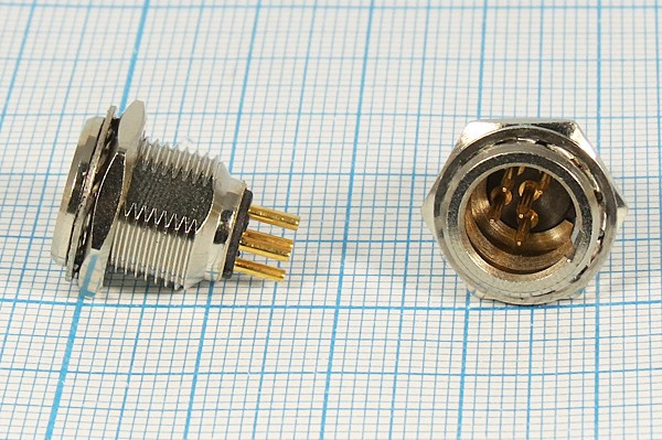 Штекер микрофонный miniXLR\5P\пан\ B8,5\MC805-5P; №2834 штек мик miniXLR\5P\пан\ B8,5\\MC805-5P