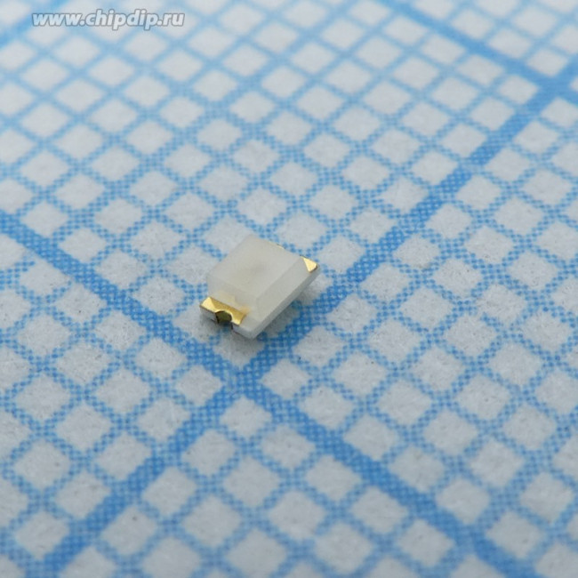 HSMG-C170, Светодиод smd 2х1,25мм/зеленый/572нм/ 4.5-15мкд/прозрачный/170°