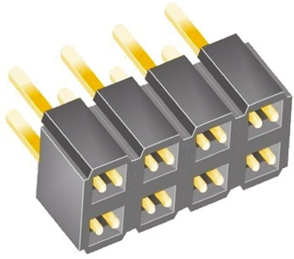 SLW-104-01-G-D, Headers &amp; Wire Housings .100" Tiger Buy Low Profile Socket Strip