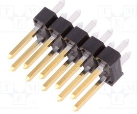 67996-210HLF, Штыревая планка; штыревой; BERGSTIK II; "папа"; PIN: 10; прямой