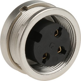 KFV 30, KFV 3 Pole M16 Din Socket, DIN EN 60529, 5A, 250 V ac IP40, Screw On, Female, Panel Mount