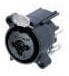NCJ6FA-V, Аудио разъем XLR, Combo XLR+1/4" Jack, 6 контакт(-ов), Гнездо, Монтаж в Панель