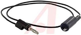 BU-2030-A-24-0, 10A Black Test lead, Male, 300V Rating - 0.6m Length