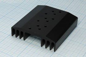 Радиатор охлаждения 100x 97x 27, F, Al, черный