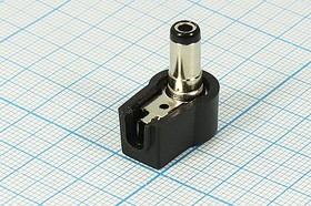 Разъём питания, штекер угловой; №10160 штек пит DC 5,5d2,5x 9,5\2C\\каб\\угл\