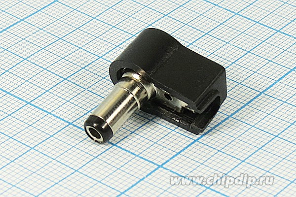 Разъём питания, штекер угловой; №10160 штек пит DC 5,5d2,5x 9,5\2C\\каб\\угл\