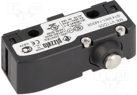 MKV11D05, Микропереключатель SNAP ACTION; с толкателем; SPDT; 6A/250ВAС MKV11D05, Микропереключатель SNAP ACTION; с толкателем; SPDT; 6A/250ВAС
