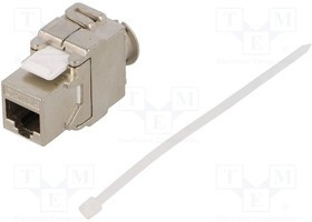 LOG-NK4001, Гнездо, RJ45, PIN: 8, Кат: 6a, экранированный, Keystone, Конф: 8p8c