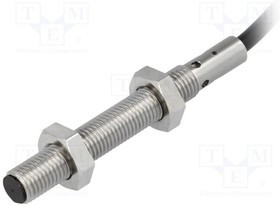 E2BS08LS01WPC12M, Датчик индуктивный, 10-30ВDC, М8, Подключение провод 2м, IP67