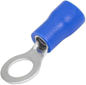 RVS2-5 blue, Наконечник кольцевой изолированный RVS2-5, 27 А, 16-14 AWG, синий, латунь луженая