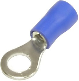 RVS2-5 blue, Наконечник кольцевой изолированный RVS2-5, 27 А, 16-14 AWG, синий, латунь луженая