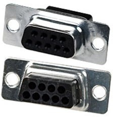 164531-4, Корпус разъема D Sub, 9 вывод(-ов), D Sub, DA, Серия AMPLIMITE HDP-20, Гнездо, Корпус из Стали