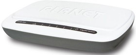 Коммутатор PLANET 5-Port 10/100/1000Mbps Gigabit Ethernet Switch (External Power) - Plastic Case Коммутатор PLANET 5-Port 10/100/1000Mbps Gigabit Ethernet Switch (External Power) - Plastic Case