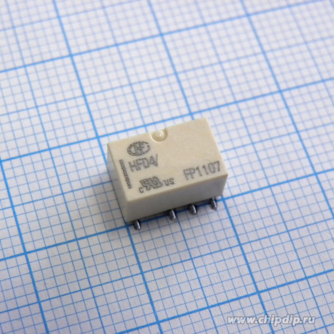 HFD4/12SR (IM06GR), Реле 2 переключ.12VDC, 2А/250VAC DPDT SMD